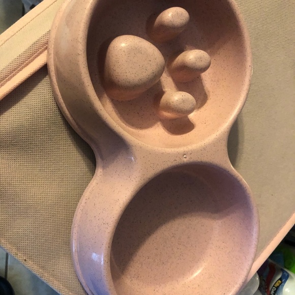 Practically Brand New Pink Slow Feed Dog Bowl - Picture 3 of 3